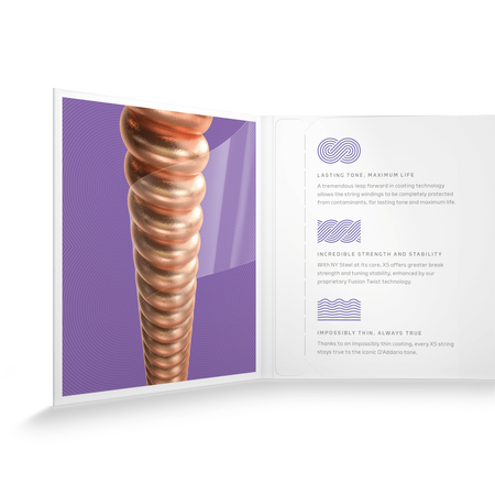 DAddario XSAPB1152 Phosphor Bronze Acoustic Guitar Strings Custom Light 11-52