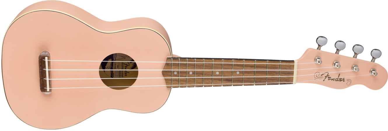 Fender Venice Soprano Ukulele in Shell Pink