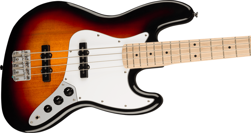 Squier Affinity Jazz Bass Maple Neck in 3 Tone Sunburst