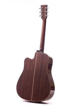 Auden Artist Series Colton Cutaway Electro Acoustic All Gloss Cedar/Mahogany in Hard Case