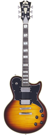 D'Angelico Deluxe Atlantic Single Cut Vintage Sunburst
