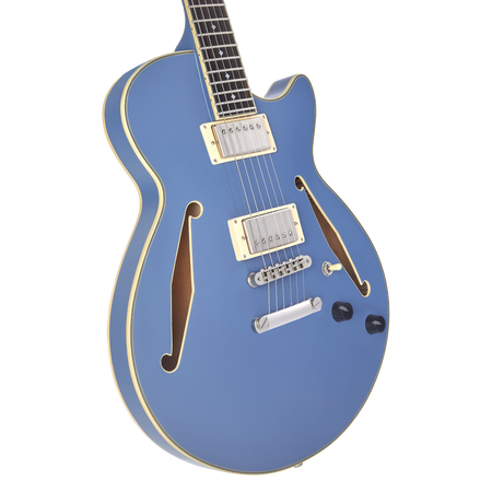 D'Angelico Excel SS Tour Semi-hollow in Slate Blue