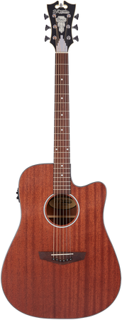 D'Angelico Premier Bowery LS Electro Acoustic Guitar in Mahogany Satin