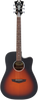 D'Angelico Premier Bowery LS Electro Acoustic Guitar in Satin Vintage Sunburst