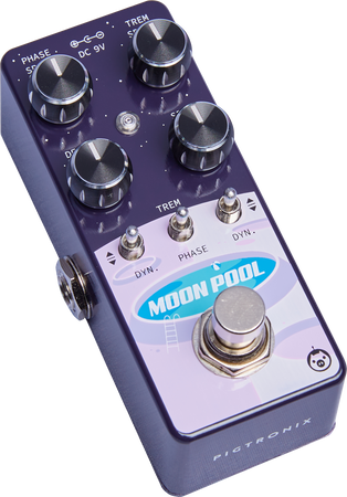 Pigtronix Moon Pool Micro Dynamic Tremvolope Phaser Effects Pedal