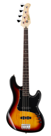 Cort GB34JJ Jazz Bass in 3 Tone Sunburst