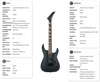 Jackson JS22 Series Dinky Series Arch Top in Satin Black