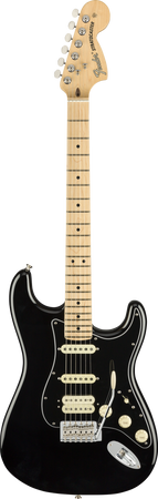 Fender American Performer Stratocaster in HSS in Black with Maple Fingerboard