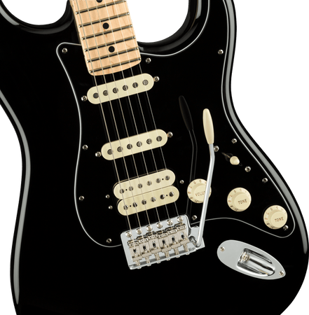 Fender American Performer Stratocaster in HSS in Black with Maple Fingerboard