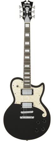 D'Angelico Premier Atlantic Solid body in Black Flake - The Guitar Store - The Home Of Tone