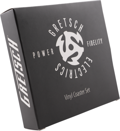 Gretsch P&F Vinyl Coaster Set - theguitarstoreonline