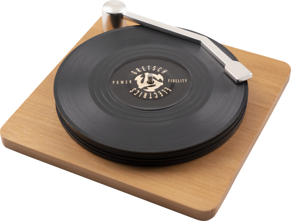 Gretsch P&F Vinyl Coaster Set - theguitarstoreonline