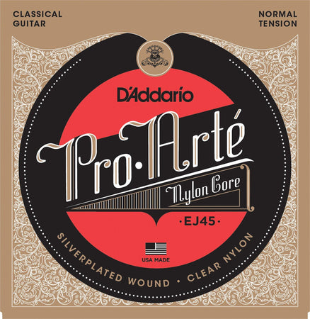 D'Addario EJ45 Pro-Arte Nylon Classical Guitar Strings Normal Tension - The Guitar Store - The Home Of Tone