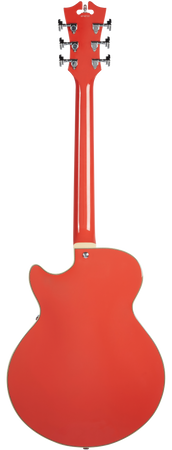 D'Angelico Premier SS Single Cut Semi-hollow with Stop-Tail Tailpiece in Fiesta Red - The Guitar Store - The Home Of Tone