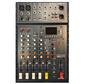 Studiomaster Club XS6+ 4 Channel Mixer with USB and Bluetooth