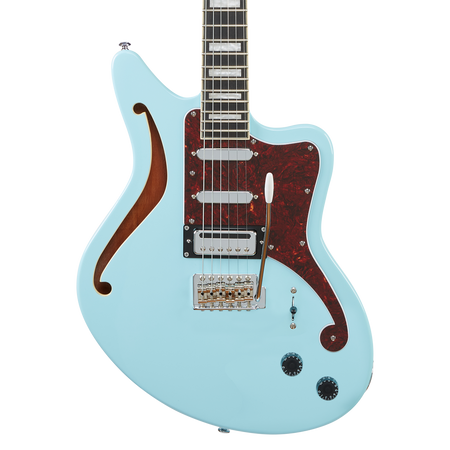 D'Angelico Premier Series Bedford Offset Semi-Hollow in Sky Blue