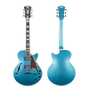 D'Angelico Premier SS Single Cut Semi-hollow with Stop-bar Tailpiece in Turquoise