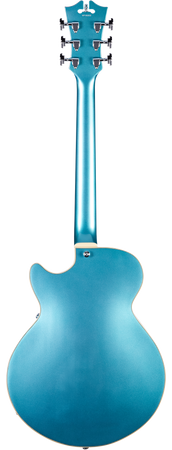 D'Angelico Premier SS Single Cut Semi-hollow with Stop-bar Tailpiece in Turquoise