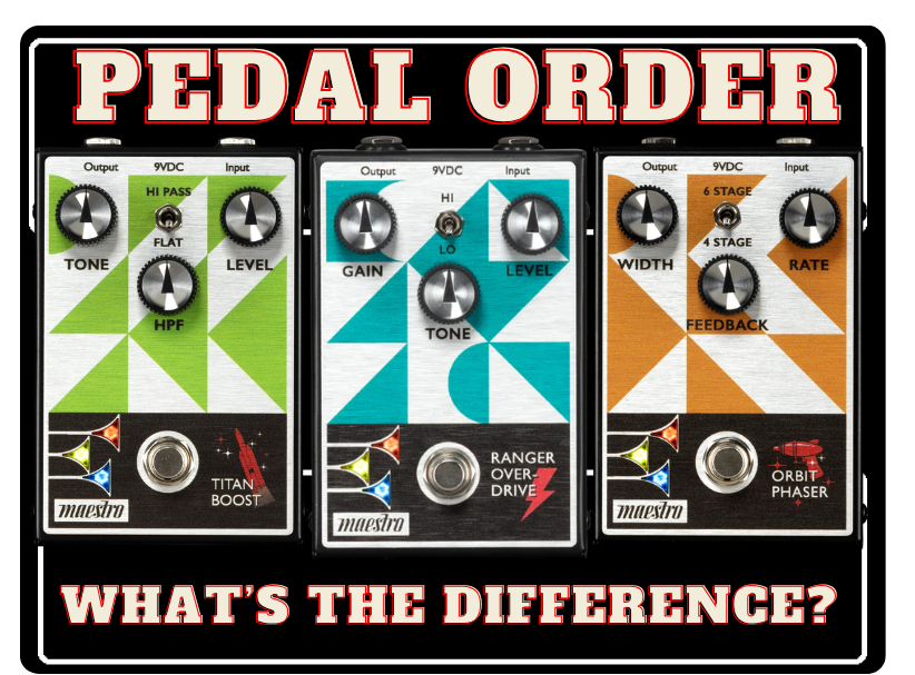 Choosing the Order for Your Guitar Pedals