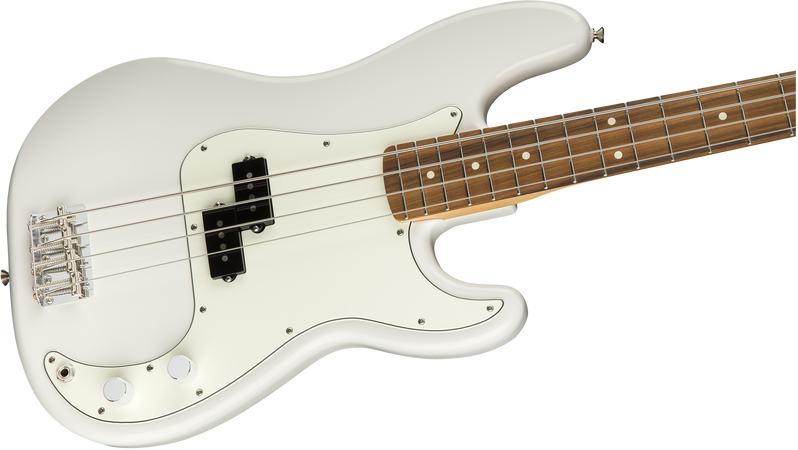 Fender Player Precision Bass in Polar White with Pau Ferro Fretboard