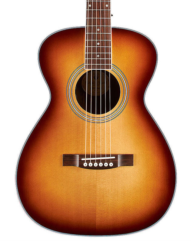 Guitare électro-acoustique Guild M-260E Deluxe Concert Archback Edgeburst