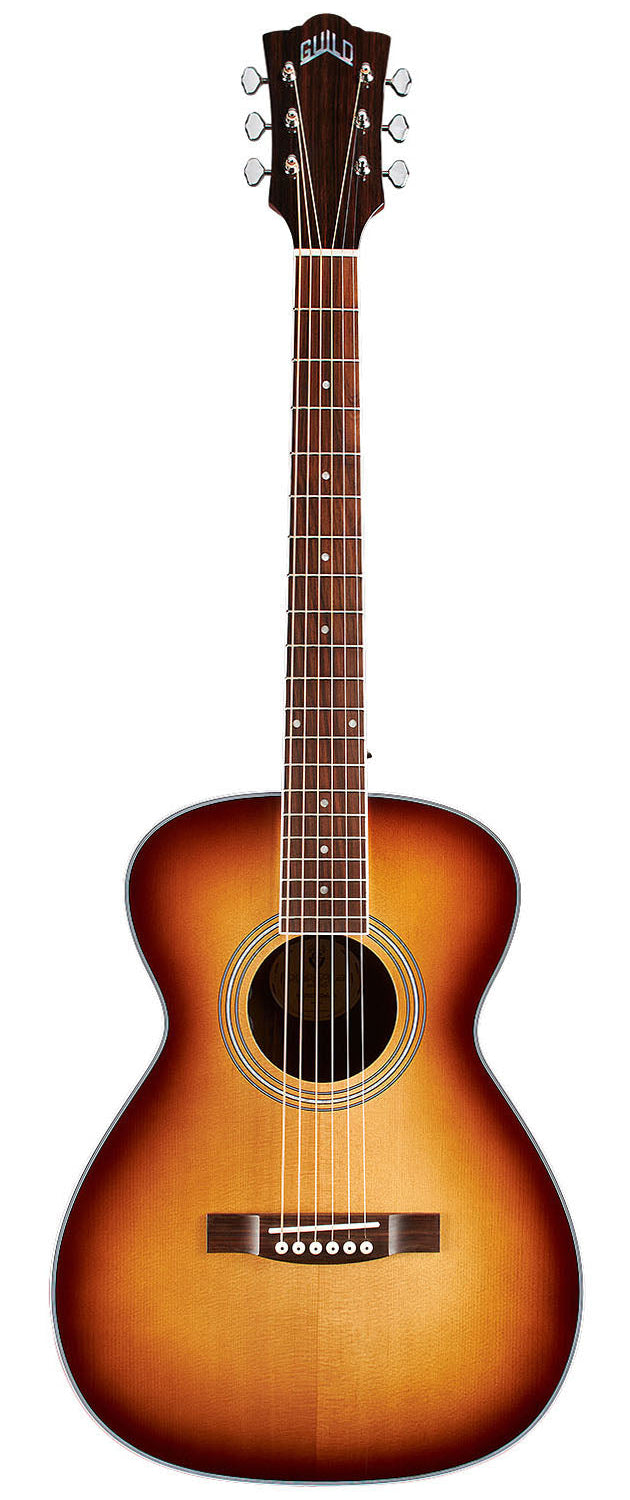 Guitare électro-acoustique Guild M-260E Deluxe Concert Archback Edgeburst