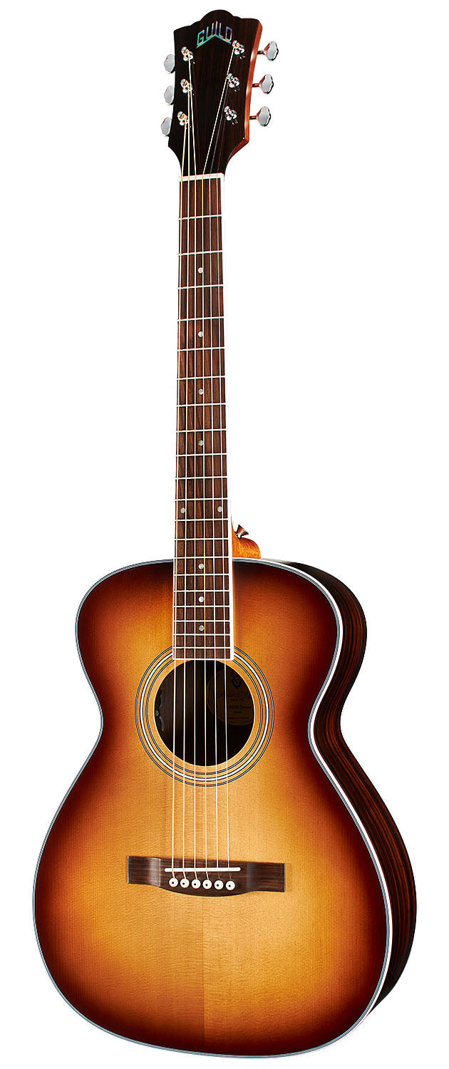 Guitare électro-acoustique Guild M-260E Deluxe Concert Archback Edgeburst