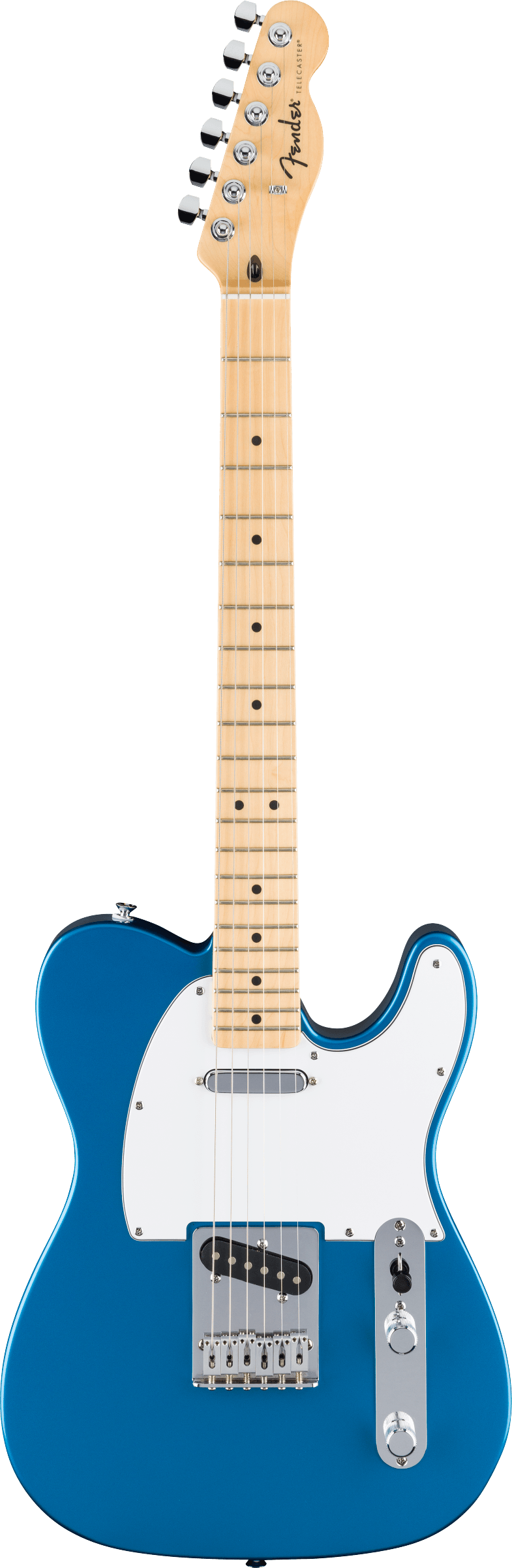 Fender Standard Series Telecaster Maple Neck White PG in Aqua Marine Metallic