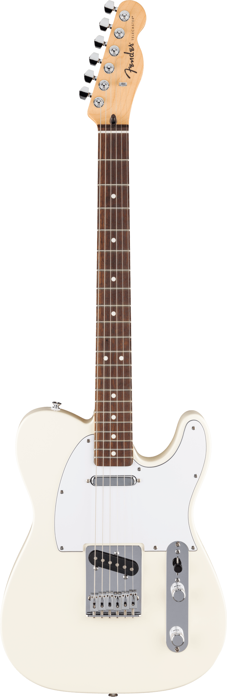 Fender Standard Series Telecaster White Pickguard Laurel FB in Olympic White