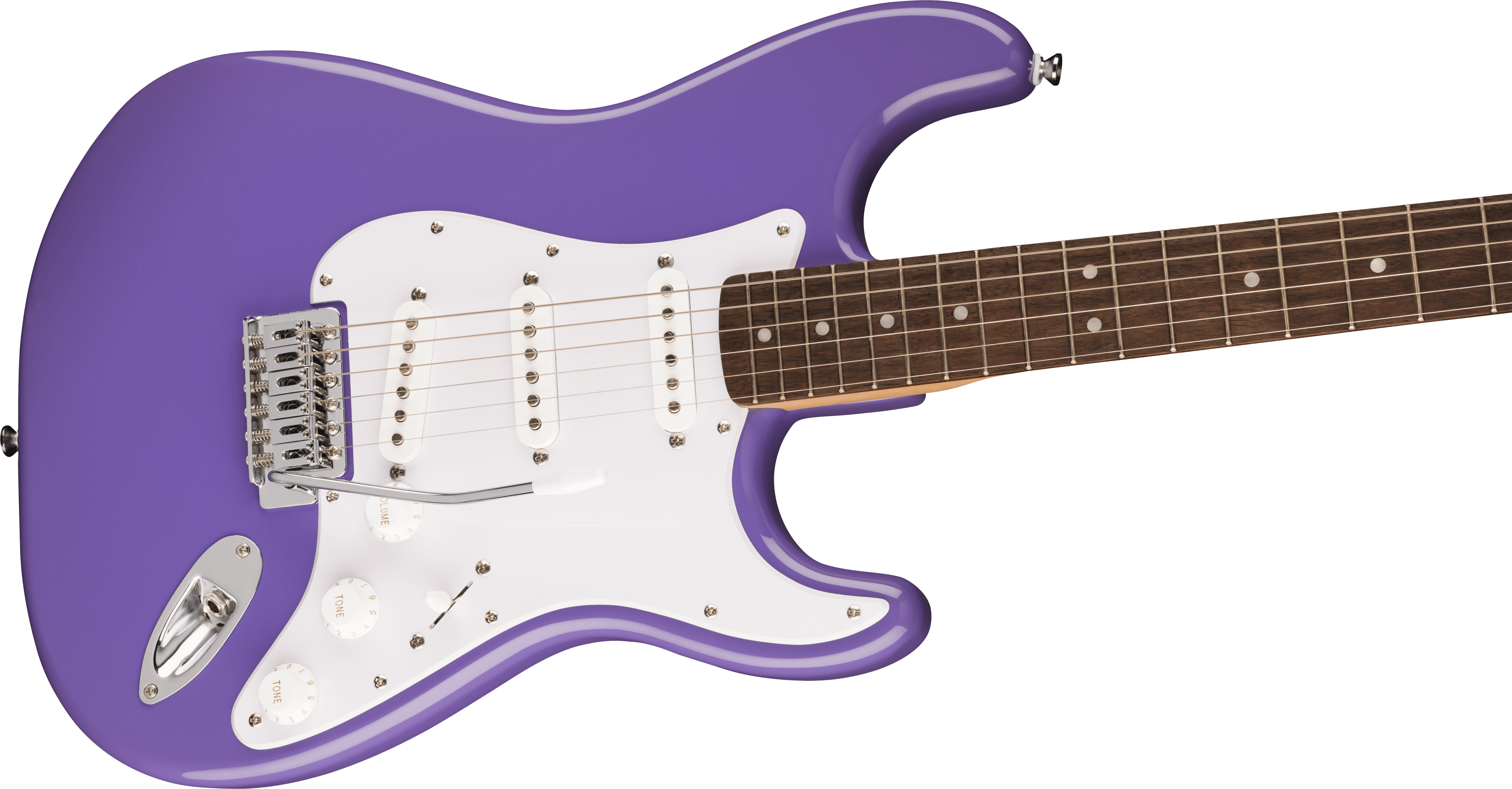 Squier Sonic Stratocaster White Pickguard in Ultraviolet Laurel Fretboard
