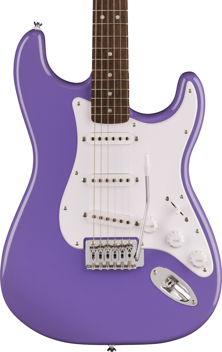 Squier Sonic Stratocaster White Pickguard in Ultraviolet Laurel Fretboard