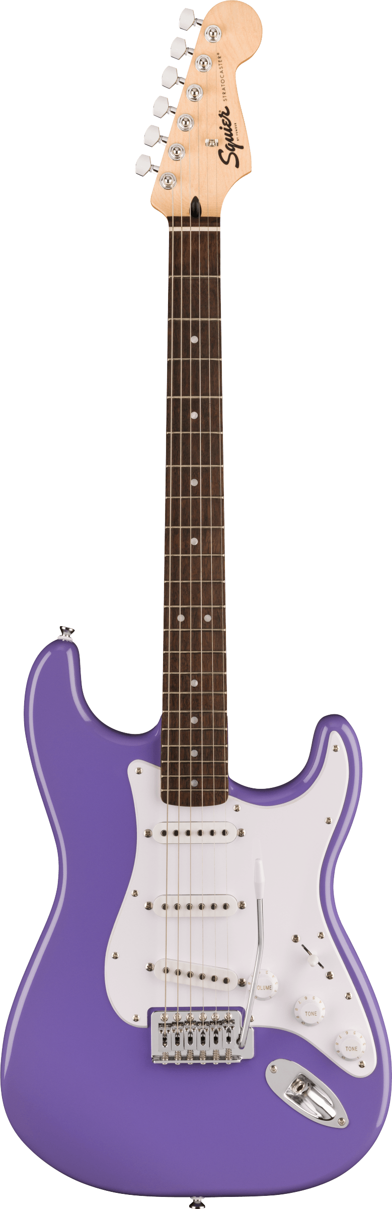 Squier Sonic Stratocaster White Pickguard in Ultraviolet Laurel Fretboard