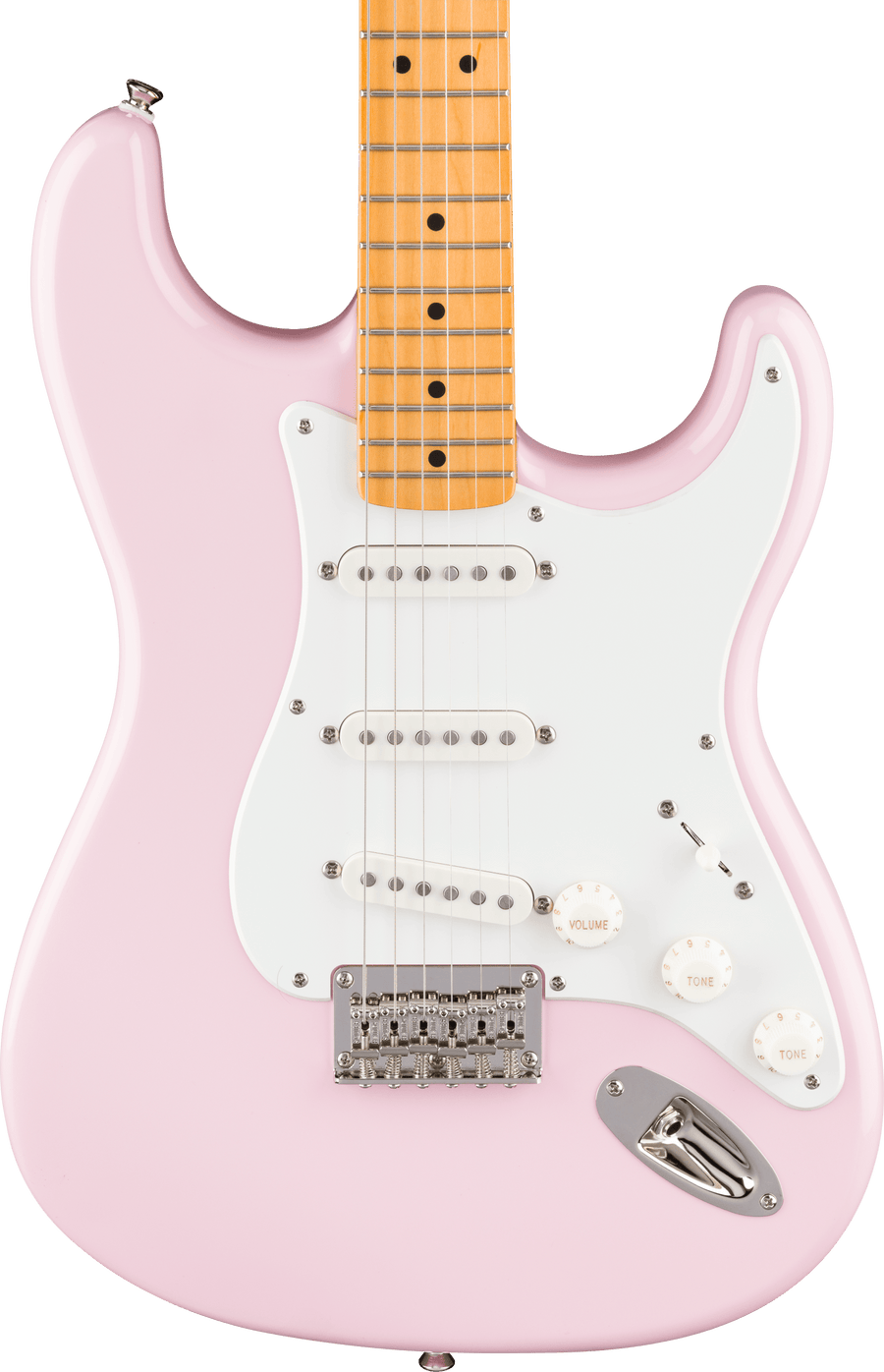 Squier Vibe 50s Tele Shell Pink 美品 Squier Classic Vibe 50s Hardtail Stratocaster MN in Shell Pink