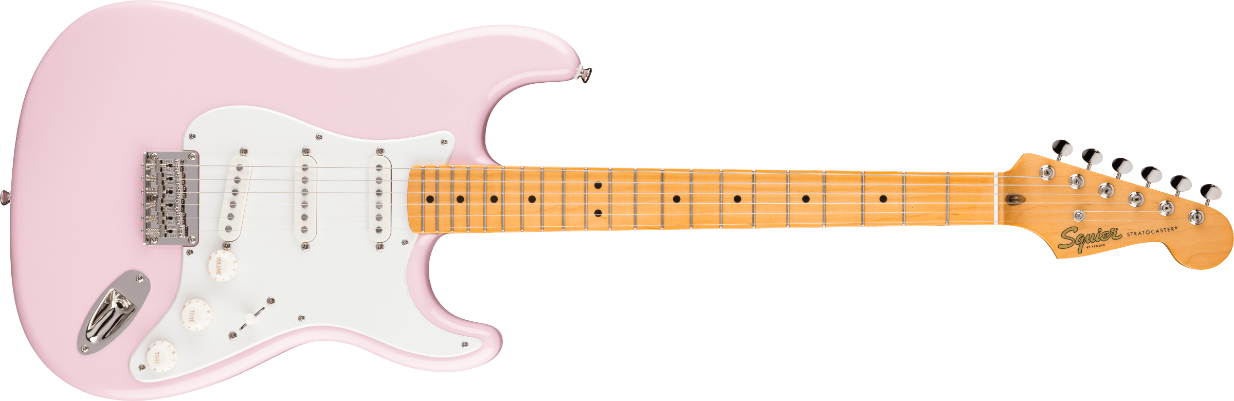 Squier Classic Vibe 50s Hardtail Stratocaster MN in Shell Pink