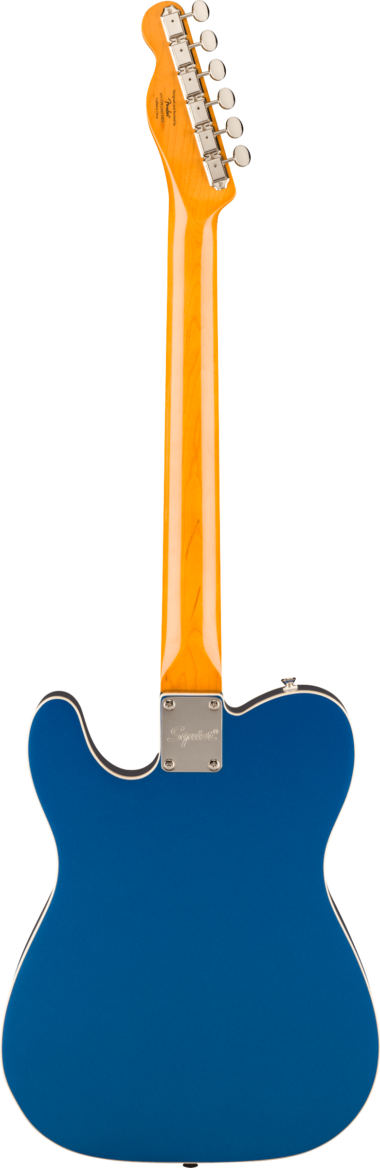 Squier Classic Vibe Telecaster Custom des années 60 SH Bigsby Plaque de protection parchemin bleu lac Placid