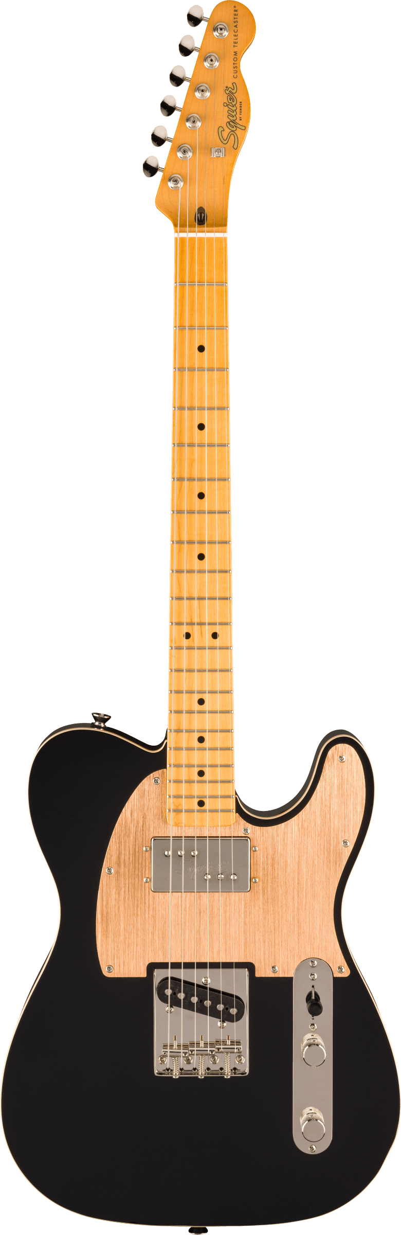 Squier FSR Classic Vibe 60's Custom Telecaster Gold Anodised in Black
