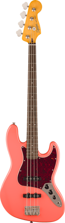 Squier Classic Vibe 60's Jazz Bass Guitar Laurel FB in Tahitian Coral