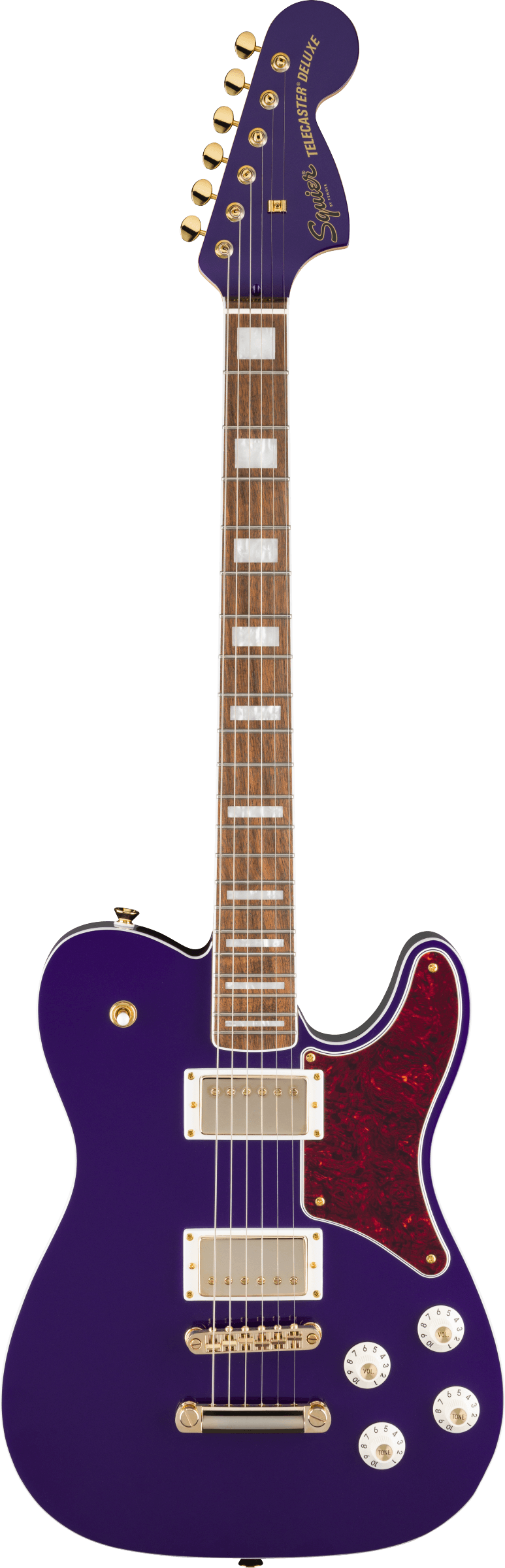 Squier Ltd Edition Paranormal Troublemaker Telecaster Deluxe in Purple Metallic