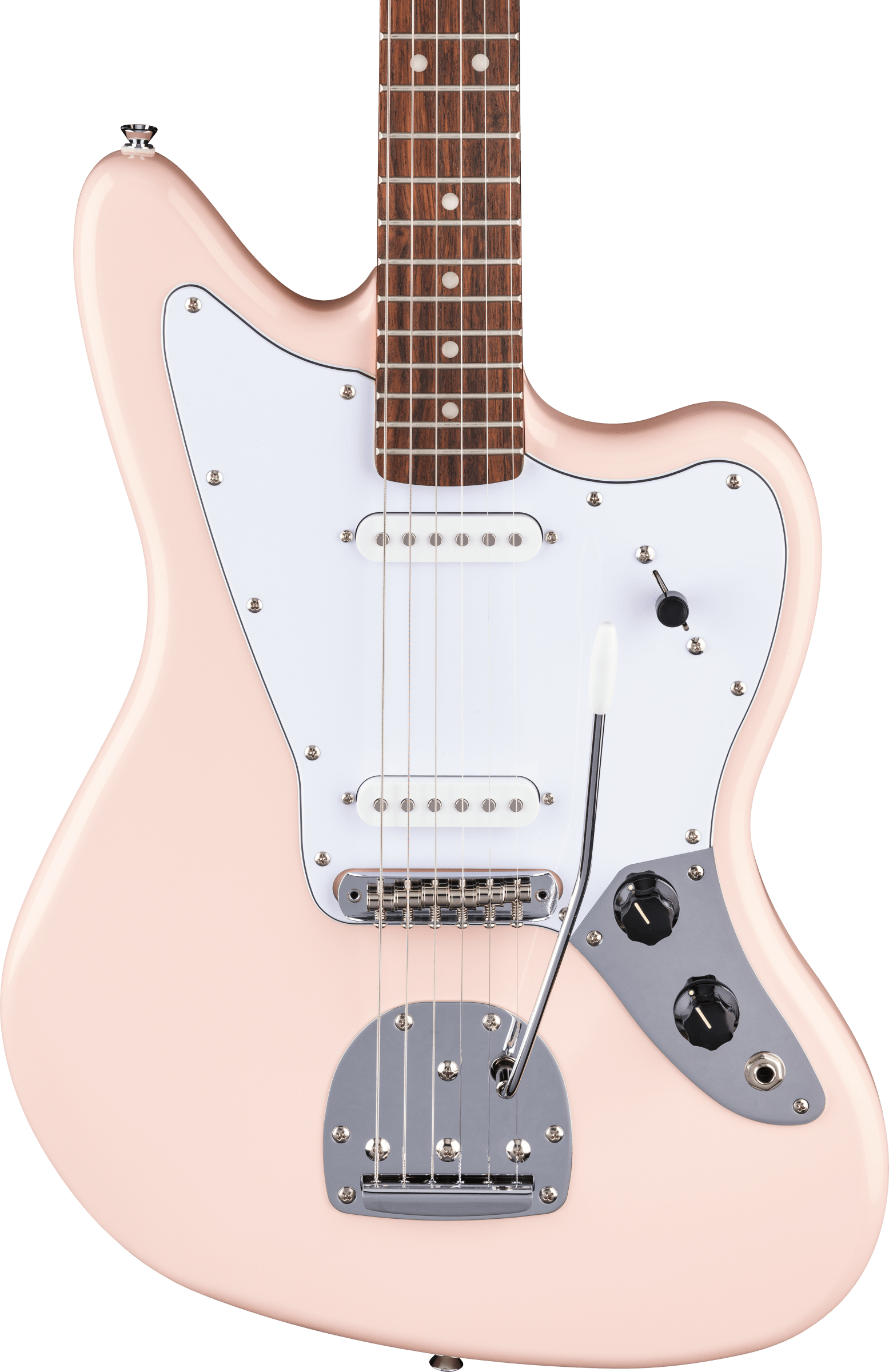 Squier FSR Affinity Jaguar Laurel FB in Shell Pink