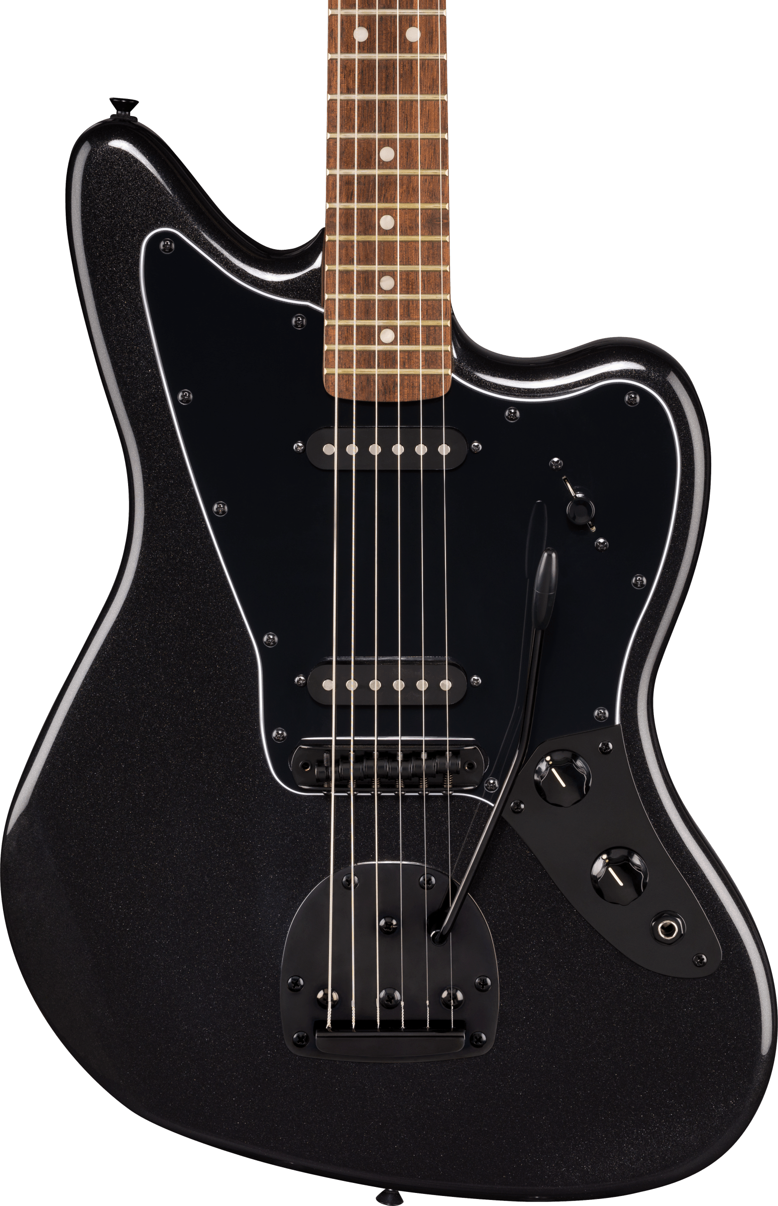 Squier Limited Edition Affinity Jaguar Laurel Fretboard HH in Metallic Black