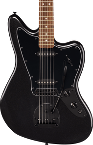 Squier Limited Edition Affinity Jaguar Laurel Fretboard HH in Metallic Black