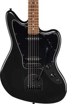 Squier Limited Edition Affinity Jaguar Laurel Fretboard HH in Metallic Black