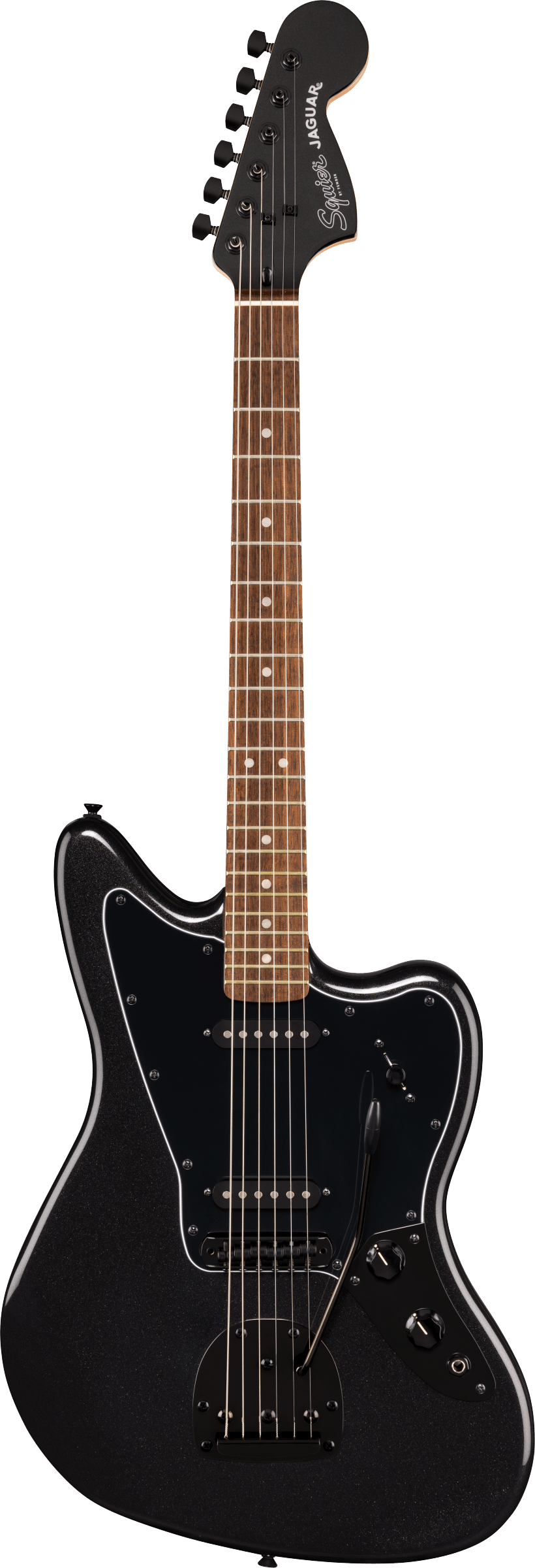 Squier Limited Edition Affinity Jaguar Laurel Fretboard HH in Metallic Black