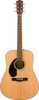 Fender CD-60S Solid Top Dreadnought Left Handed in Natural