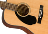 Fender CD-60S Solid Top Dreadnought Left Handed in Natural