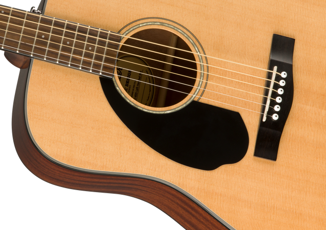 Fender CD-60S Solid Top Dreadnought Left Handed in Natural