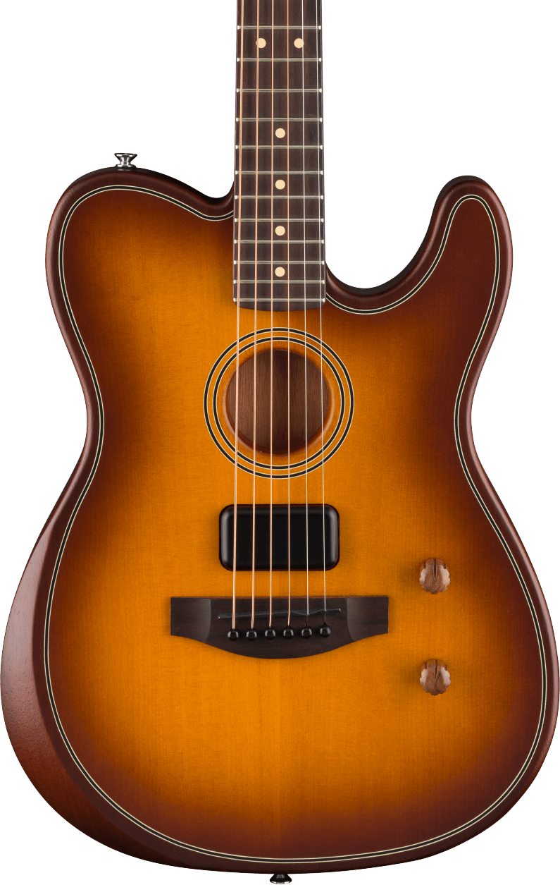 Guitare électro-acoustique Fender Acoustasonic Standard Telecaster en finition Honey Burst