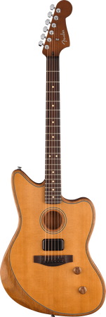 Fender Acoustasonic Standard Jazzmaster Acoustic Electric Guitar in Aged Natural