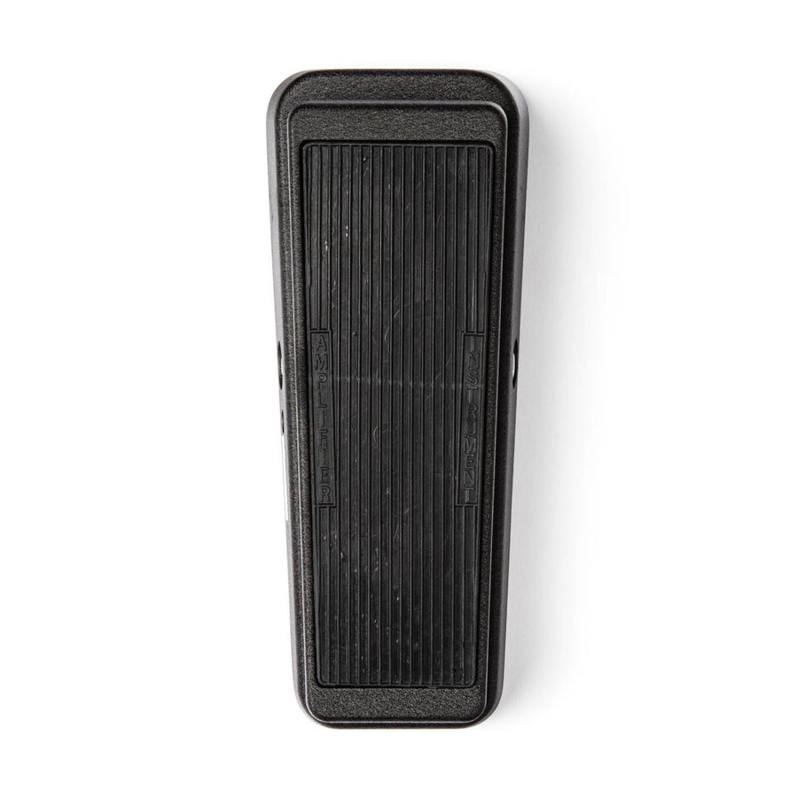Black rectangular effects pedal with a textured, ridged top surface; words amplifier and instrument embossed on either side.