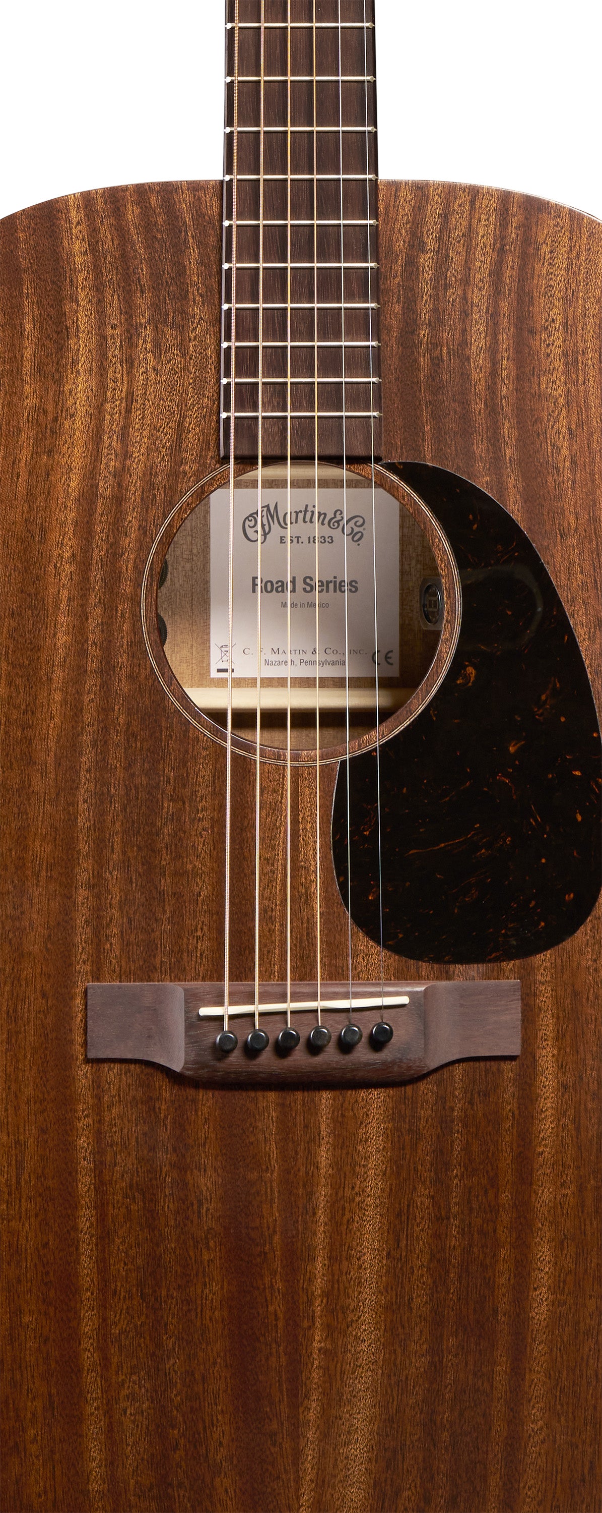 Martin D-10E Retro Road Series Dreadnought with E1 Pickup in Sapele and Soft Shell Case
